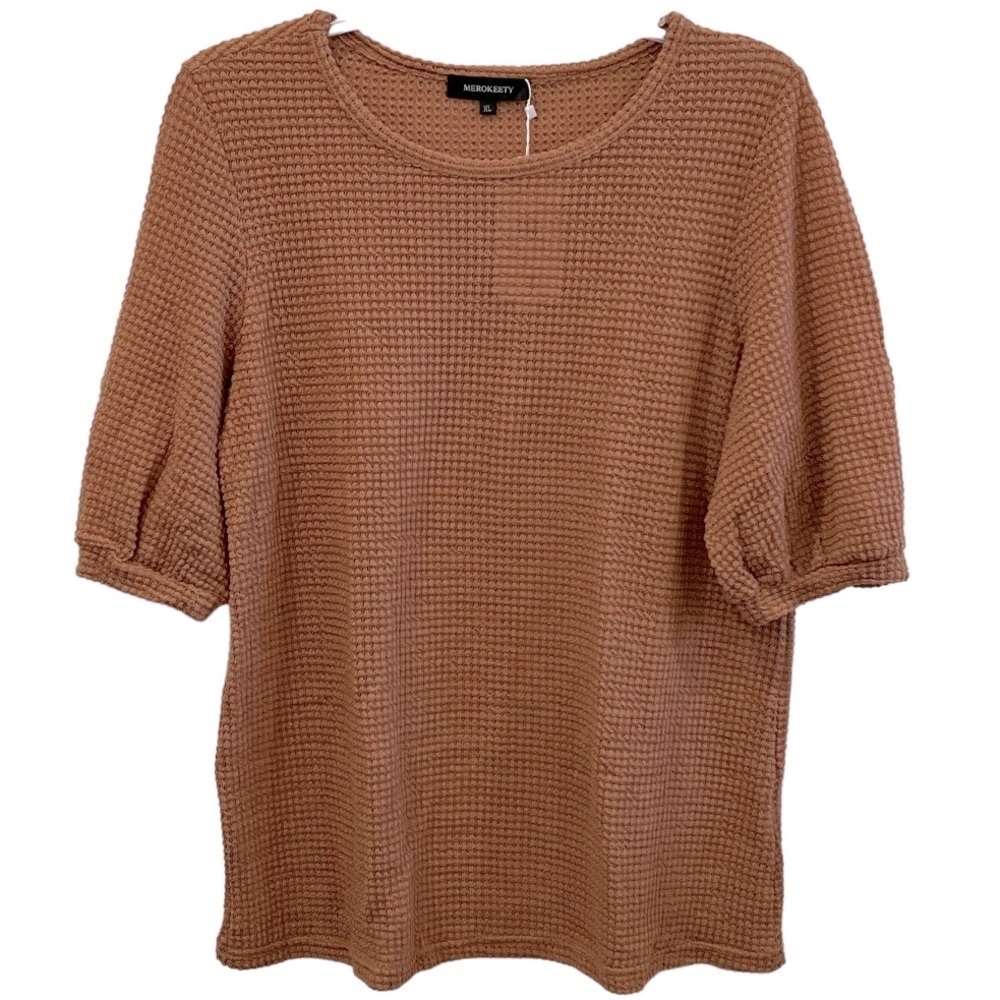 MEROKEETY classic and comfy knit top size XL loose fitting